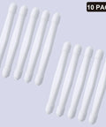 Fiber Optic Terminal Junction Box 10 Pack White FTTH Box For Outdoor Network Installations arranged in a row, top view