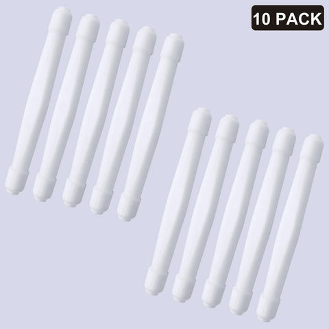 Fiber Optic Terminal Junction Box 10 Pack White FTTH Box For Outdoor Network Installations arranged in a row, top view