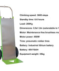 Heavy Duty Electric Stair Climbing Hand Truck With 850W Brushless Motor And 200Kg Load Capacity, Super Easy Labor-Saving Trolley for moving goods.