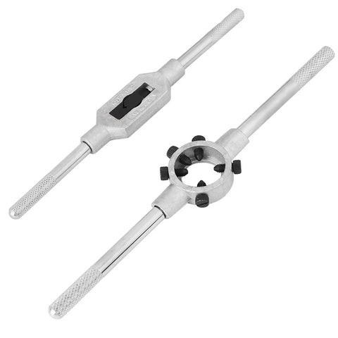 Must Have Metric Thread Cutting Die Tap And Die Set Crafted From Tough Alloy Steel To Restore Or Create Perfect Threads On Steel And Stainless With Adjustable Wrench For Your Metalworking Vehicle Machinery Repair Needs, taps and die holders