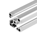 Heavy Duty 2pcs T-Slot Aluminum Profile Extrusion Frame Kit For 2020 3030 4040 Systems showing durable alloy cut edges.