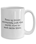 Rad RC Planes Coffee Mug Gift For Plane Pilot Fans A Dope Present For RC Aircraft Lovers Who Talk Big On The Ground But Fly High In The Sky Durable Ceramic Mug Microwave And Dishwasher Safe with humorous aviation quote