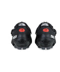 Men's Black Trainers For Everyday Comfort And Street Ready Style, rear view of black sneakers with tread details, sizes 41 EU to 45 EU