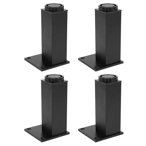Adjustable Aluminum Cabinet Feet Set 4 Pieces Furniture Leg Supports For Cabinets Sofas And More Anti Rust Durable Base