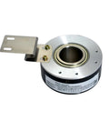 Hollow Shaft Rotary Optical Encoder 1024PPR HTL Output NPN PNP Speed Sensor For Elevator Applications With Inner Hole Sizes 20mm 25mm 28mm 30mm High Precision Low Noise Anti Interference, metal body with mounting bracket