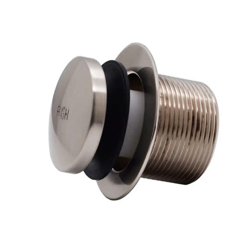 Top Shelf 14 By One And A Half Inch White Tubular Bathtub Waste Overflow Kit With Easy Foot Tap Tip Toe Drain Stopper In Satin Nickel