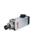 7.5kw Er32 Air Cooled CNC Router Spindle Motor With Top Shelf Ceramic Ball Bearings And Rock Solid Precision For Smooth Heavy Duty Milling Projects At 220v Or 380v, showing motor assembly with wiring.