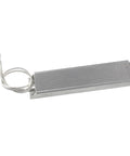 Aluminum-cased power resistor, 150W 10Ω, ribbed heatsink body with two ring-terminal leads