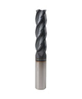Zorqon 9/16 in carbide long end mill, 4-flute, AlTiN coating, square end, 2 in LOC, 9/16 in shank