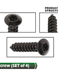 Steel Taillight Security Screws Set For C6 Corvette 2005 Through 2013 Bumper Tail Lamp Lens Fix Kit 4 Pc Replacement Fasteners