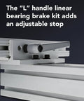 Beefed Up 15 Series 3 Slot Mount Aluminum Linear Bearing With Double Flange And Brake Holes for One Point Five Inch Extrusion setup