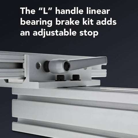 Beefed Up 15 Series 3 Slot Mount Aluminum Linear Bearing With Double Flange And Brake Holes for One Point Five Inch Extrusion setup