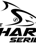 Logo of The Shark Series featuring a stylized shark design in black and white.