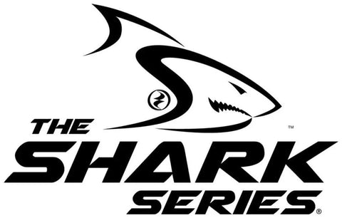 Logo of The Shark Series featuring a stylized shark design in black and white.