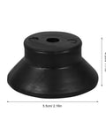Solid 4 Piece 3d Printer Anti Vibration Feet Pads Rock Solid Rubber Shock Absorbers, black rubber pad for stabilizing prints.