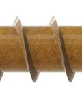Top Shelf Low Profile Finish Trim Screws For Fast Carpenter Jobs Without The Protruding Head Hassle, tan wood screw with sawtooth tip.