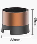Automatic Espresso Tamper 58mm Electric Coffee Hammer With LCD Screen And Twenty Tamping Levels Rechargeable Barista Gear, 88mm wide.