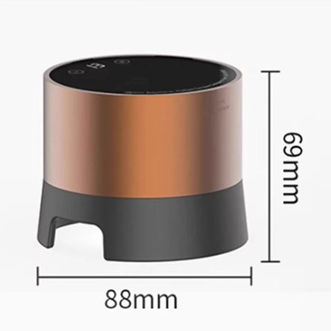 Automatic Espresso Tamper 58mm Electric Coffee Hammer With LCD Screen And Twenty Tamping Levels Rechargeable Barista Gear, 88mm wide.