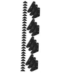 Built Tough 40 Pack Heavy Duty Corner Brackets Cold Rolled Steel Right Angle Triangle Shelf Supports on display.