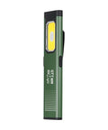 Pocket LED Flashlight With Clip On Magnetic Base And Dual Light Sources For EDC Five Modes And 500 Lumens For Everyday Carry Camping Hiking Night Work And Emergencies Green