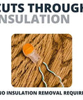 Heavy Duty Presslok Connectors And Splice Terminals 5000 Pack Solvent Resistant Wire Crimps on wooden surface.
