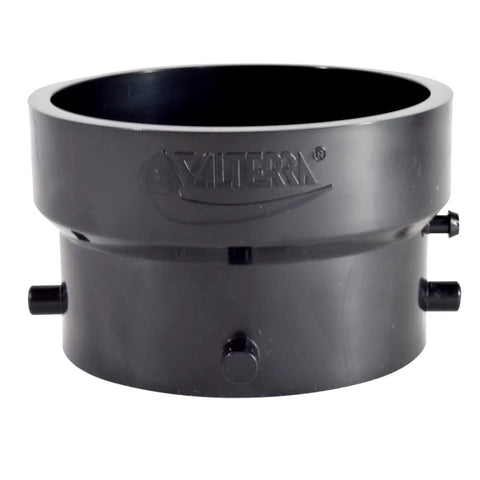 Termination Adapter 3 Inch Bayonet To 3 Inch Hub Black For RV Sewer Hose Connections And Cap Universal Fit Durable PVC Fitting