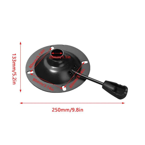 Heavy Duty Tilt Control Replacement For Office Chair Swivel Mechanism Base With Five Point Five Inch Mount Plate and Lift Lever