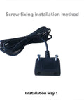 ESD grounding kit with black ground cord attached to a small mounting base with two screws