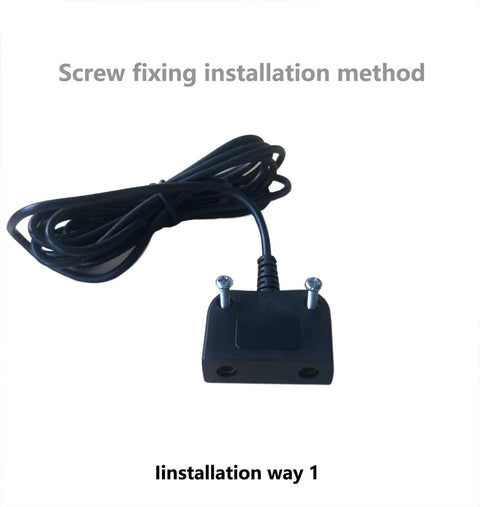 ESD grounding kit with black ground cord attached to a small mounting base with two screws