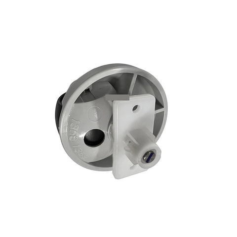 Omni-directional front caster wheel for Roborock vacuums, white and black with mounting bracket.