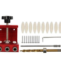 Pocket Hole Drill Guide Aluminum Alloy Woodworking Jig For Precise Hidden Joints And Fast Furniture Assembly Pro Grade Compact