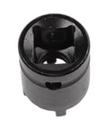 Close-up of four-pronged spanner socket designed for 100mm angle grinder and 1/2 inch wrench with heavy duty four claw grip.