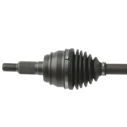 Close-up of 4x4 Front CV Axle Shaft Replacement For 2007 To 2020 Chevy Silverado 1500 And GMC Sierra 1500 showing splines and boot