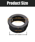 Product size view of 20 Pack Snap In Knockout Insulating Bushing Kit for Electrical Wiring, black nylon 6/6, 25mm mount size