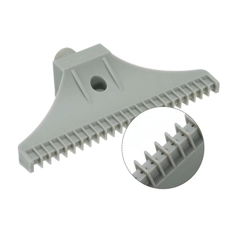 Two Pack BSPT 1/4 Inch Male Flat Air Jet Nozzles For Compressed Air Systems With G1/4 Thread, Wide Flat Spray, ABS, Grey, 110mm Length