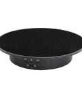 Super Smooth 360 Degree Electric Rotating Turntable Display Stand For Video Props With Adjustable Speed And Heavy Duty Support Up To 8kg Suede Finish, view showing control panel and sleek design.