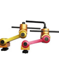Nail Your Next Project With This Rock Solid Adjustable CNC Mill Workpiece Stop Positioner, metallic arms, sturdy blocks for precision clamping.