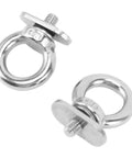 6 Pack Track Mount Beefy Tie Down Eyelets Stainless Steel Eye Bolt Anchor Kit