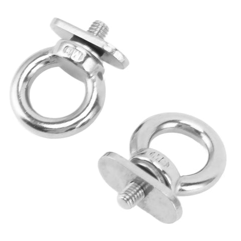 6 Pack Track Mount Beefy Tie Down Eyelets Stainless Steel Eye Bolt Anchor Kit