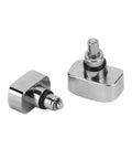 Two stainless steel components from 12 Types 24 Piece Pro Grade Watch Push Button Repair Kit Stainless Steel Waterproof Durable Tools