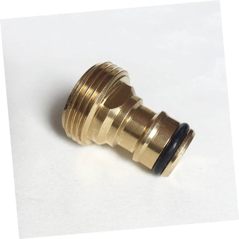 Heavy Duty Brass Quick Connect Hose Fittings Set With Male Thread Adapters And Flexible Tap Connectors Air Line Couplers And Plugs 10 Pack, brass adapter close-up
