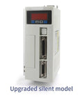 Front view of AC servo drive module with red LED display and dual DB-25 ports.