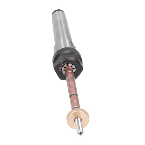 Pro Horett Stainless Steel Woodturning Pen Mandrel With Morse 2 Taper Shank And Smooth Rust Resistant Grip For Lathes That Hold Workpieces Tight, showing detailed design and shaft.