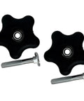 Top Notch 10-Pack Handle Knob Bolt Screw Washer Kit Upgrades Lawn Mowers And Snow Blowers With Rugged Durable Parts Perfect For Winter Repair Jobs And Smooth Handling On The Field. black handle knobs with bolts and washers for snow blower and mower replacement
