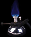 Mini Butane Burner Portable Gas Stove With Aluminum Rack For Outdoor Camping And Home Science Experiments, blue flame