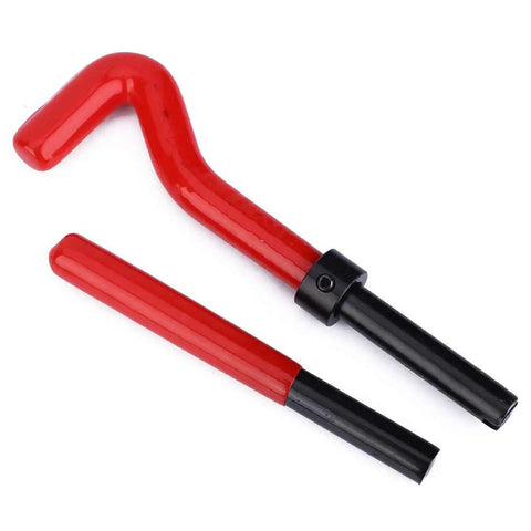 Ultimate M12x1.25 Thread Repair Kit With 17 Pieces Stainless Steel Inserts Tap Wrench And Twisted Drill red tap wrench