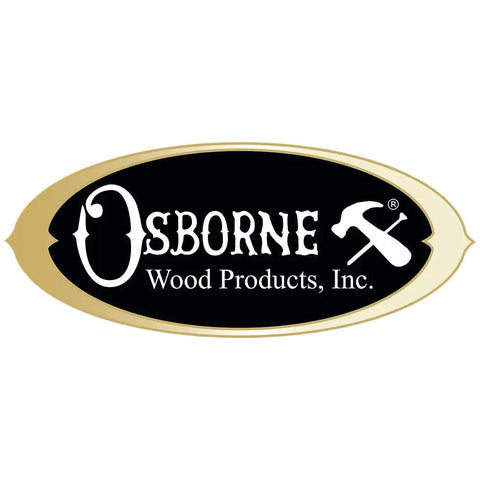 Osborne Wood Products, Inc. logo on a black and gold background, featuring tools and brand name design.