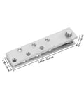Heavy Duty Stainless Steel Hidden Door Hinge Kit For Wooden Doors With 360 Degree Pivot Concealed Upper And Lower Hinges detailed view