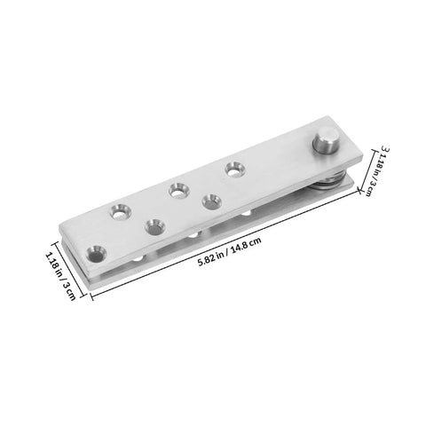 Heavy Duty Stainless Steel Hidden Door Hinge Kit For Wooden Doors With 360 Degree Pivot Concealed Upper And Lower Hinges detailed view