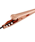 Close-up of a copper alligator clip from the Insulated Copper Gator Clips 24 Pack for Electrical Testing Red and Black Crocodile Clamps 27mm Length